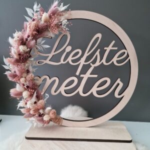 Hoepel 25 cm "Liefste meter"