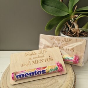 Bordje CompliMENTOS voor JUF