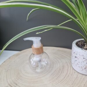 Zeepdispencer bol (90ml) houten pomp