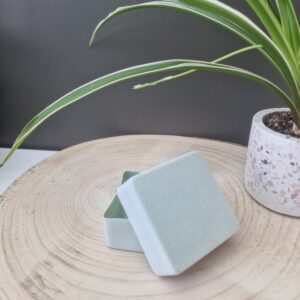Suéde box muntgroen