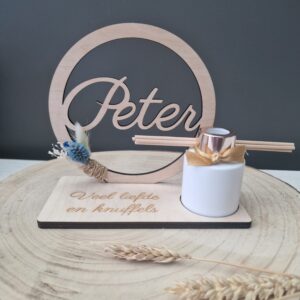 Hoepel 15 cm "Peter" met geurparfum wit